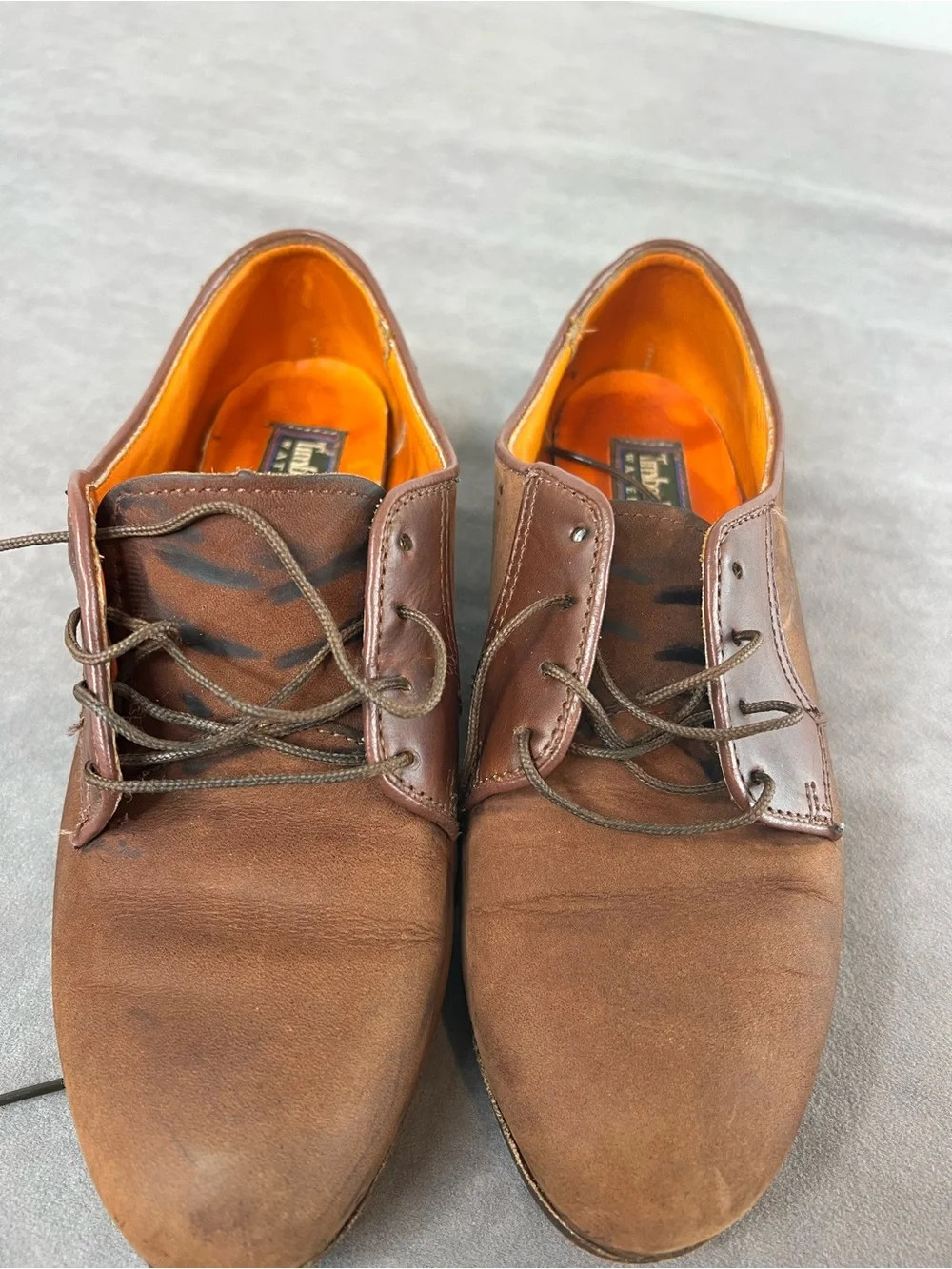 Timberland Brown Leather & Suede Lace-Up Oxfords
